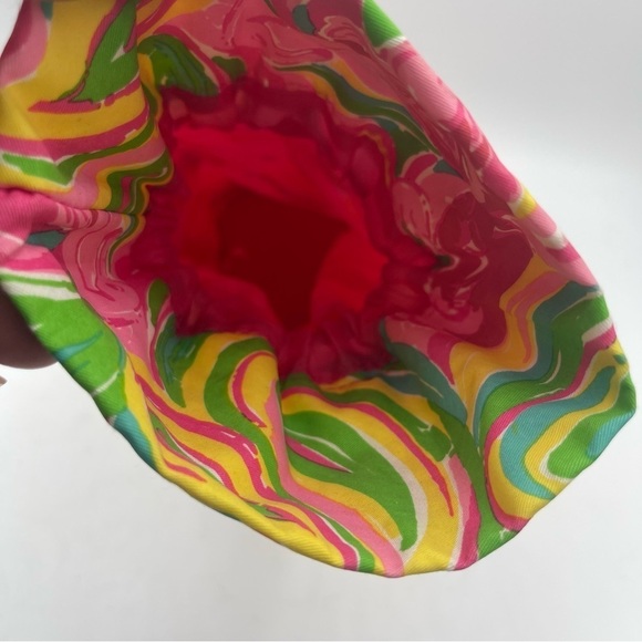 LILLY PULITZER Wine Tote ALL NIGHTER Pink Flaming Gold Logo Hostess Party Gift - Picture 7 of 7